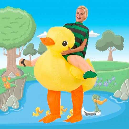 disfraz pato hinchable