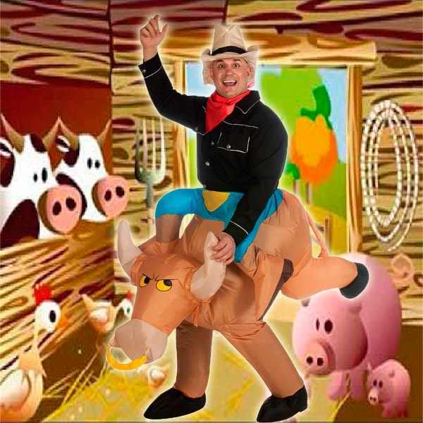 disfraz hinchable toro barato