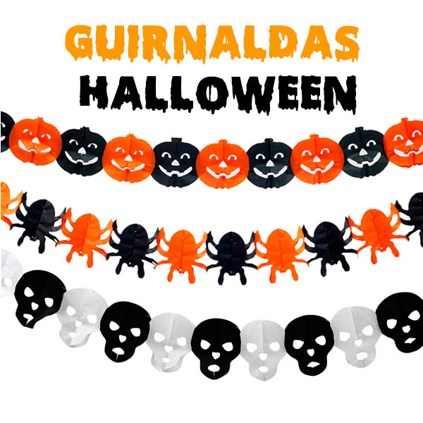 guirnaldas de papel halloween baratas